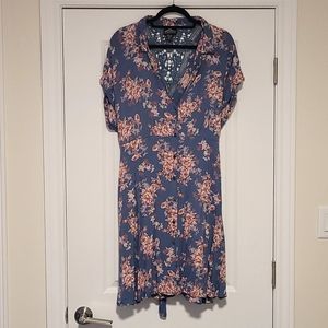 Blue floral dress